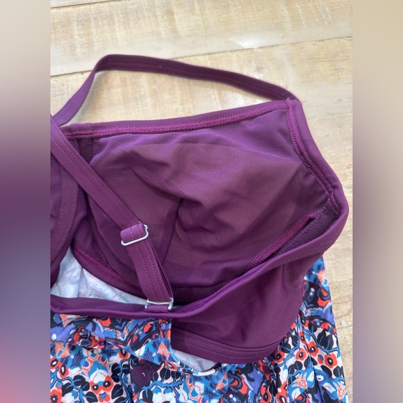 ATHLETA Marrakech Side Scrunch Tankini NWT bikini swim top - Picture 12 of 15